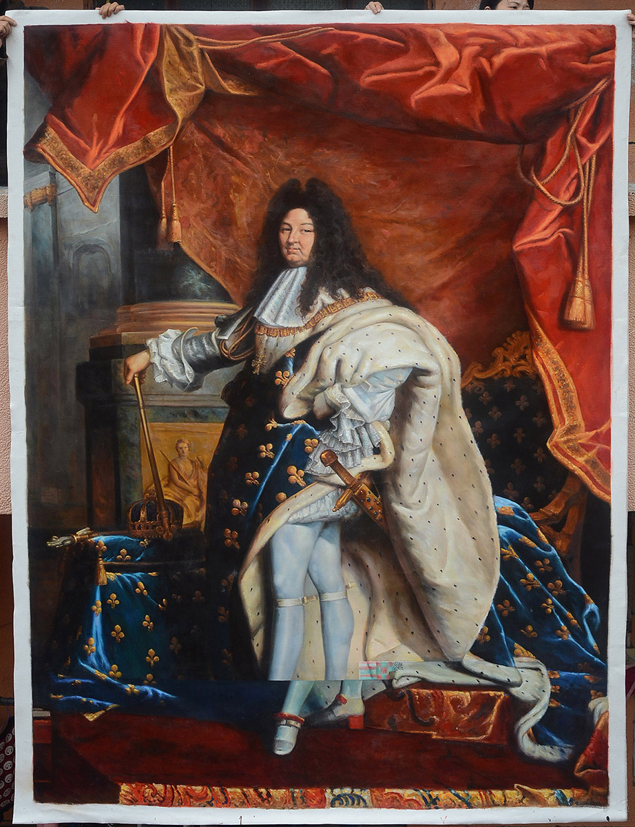Le Louis XIV de Bertrand Planes exposé dans le cadre de « YES I CAN, Portrait du Pouvoir », au Centre D’art Contemporain Walter Benjamin de Perpignan
