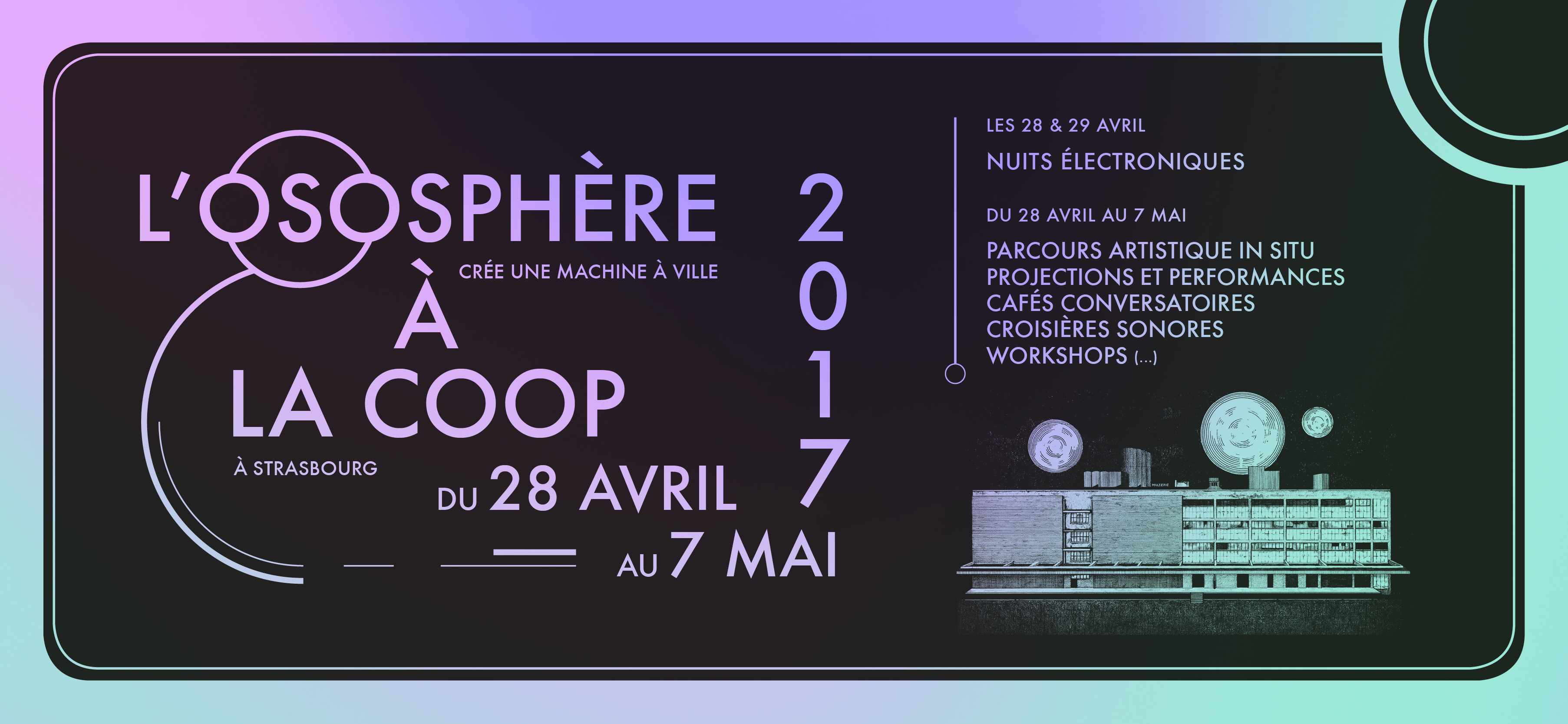Festival OSOSPHÈRE : propose un parcours artistique monumental et immersif, du 28 avril au 7 mai, à Strasbourg