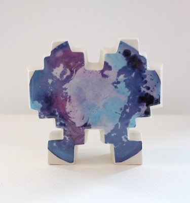 Little invaders n°11 (Ceramic sculpture in collaboration with Kimi Kim)