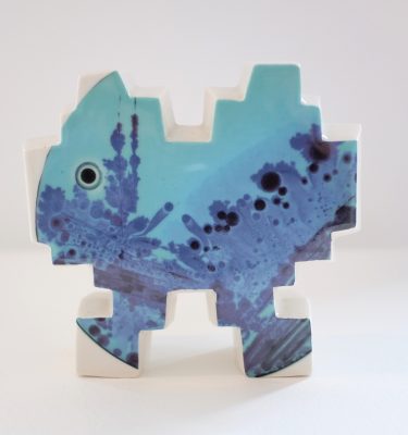 Little invaders n°6 (Ceramic sculpture in collaboration with Kimi Kim)